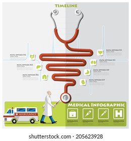 Health And Medical Timeline Infographic Design Template