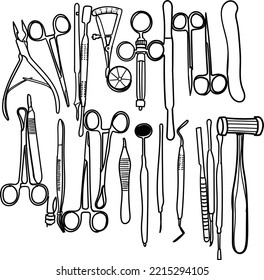 health and medical vector set.