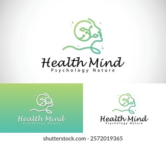 health mind logo creative design concept psychology mental creative
