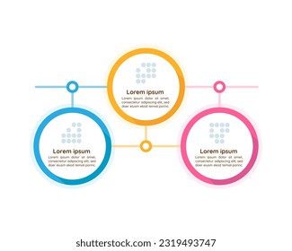 Health and mortality infographic chart design template. Demographics research. Abstract vector infochart with blank copy spaces. Instructional graphics with 3 step sequence. Visual data presentation