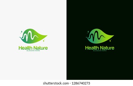 Health Nature logo designs concept, Nature logo designs template