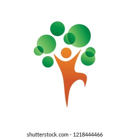 Health and Nature Logo Vector