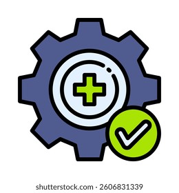 Health Optimization Icon Element for Design