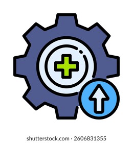Health Optimization Icon Element for Design