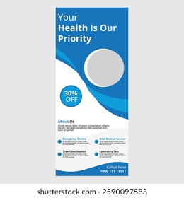 health is our priority rollup banner design