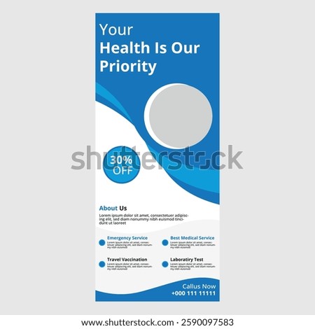 health is our priority rollup banner design