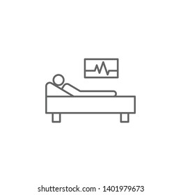 Health, Patient, Recovery, Room. Element Of Health Icon. Thin Line Icon For Website Design And Development, App Development. Premium Icon
