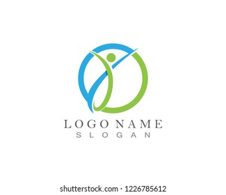Health People Care Logo and symbol template