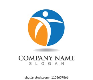 Health people care logo and symbols template

