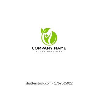 Health people care logo vector template