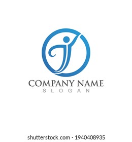 Health people life  logo sign illustration vector design