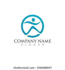 Health people life  logo sign illustration vector design