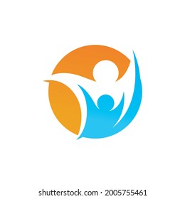 Health people life logo sign vector  illustration