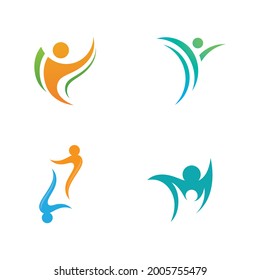 Health people life logo sign vector  illustration