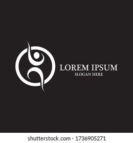 Health people life logo and symbol