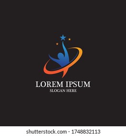 Health people life logo vector