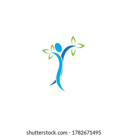Health people life logo vector illustration 