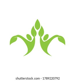 Health people life logo vector illustration