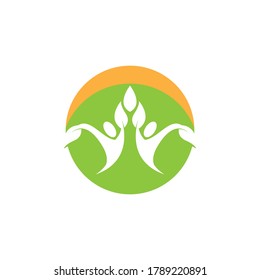 Health people life logo vector illustration