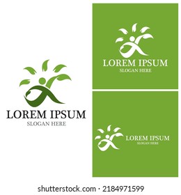 Health people life logo vector template