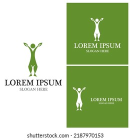 Health people life logo vector template
