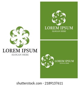 Health people life logo vector template