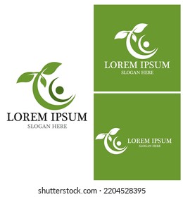 Health people life logo vector template