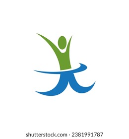 Health People Life Logo Vector Illustration