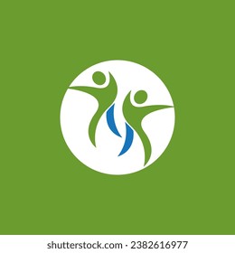 Health People Life Logo Vector Illustration