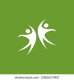 Health People Life Logo Vector Illustration