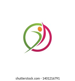 Health people logo sign illustration vector design