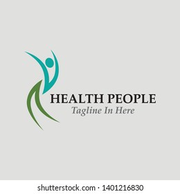 Health people logo sign illustration vector design