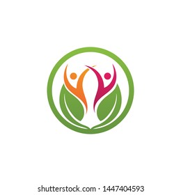 Health people logo sign illustration vector design