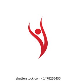 Health people logo and symbol vector
