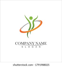 Health people logo and symbols template icons	