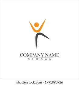 Health people logo and symbols template icons	