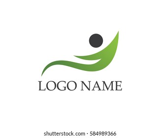 Health people logo template