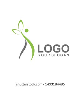 Health, People Logo Template Design Vector