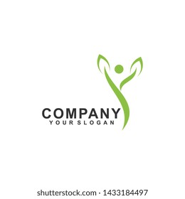 Health, People Logo Template Design Vector