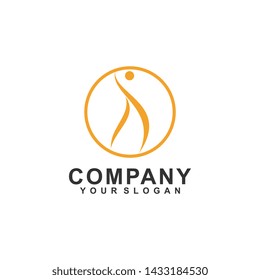 Health, People Logo Template Design Vector