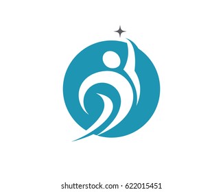 health people logo template vector illustration