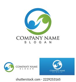  Health People Logo Vector illustration Design Template