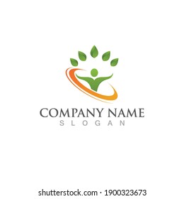 Health people success health life logo sign illustration vector design