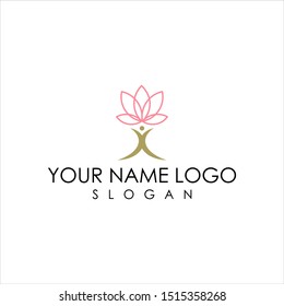 health person vector logo modern