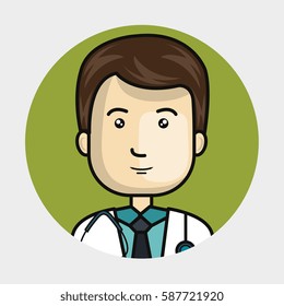 health professional avatar character