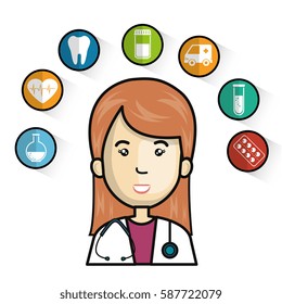 health professional avatar character