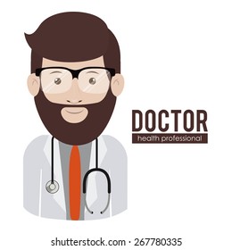 Health professional design over white background, vector illustration