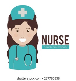 Health professional design over white background, vector illustration