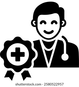 Health Professional Icon Element For Design