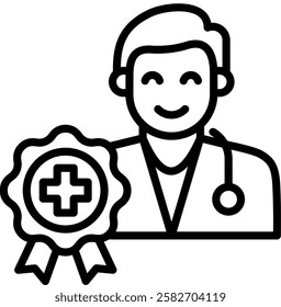 Health Professional Icon Element For Design